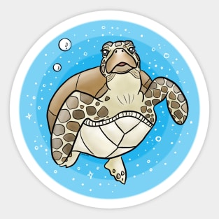 Cute sea turtle Sticker